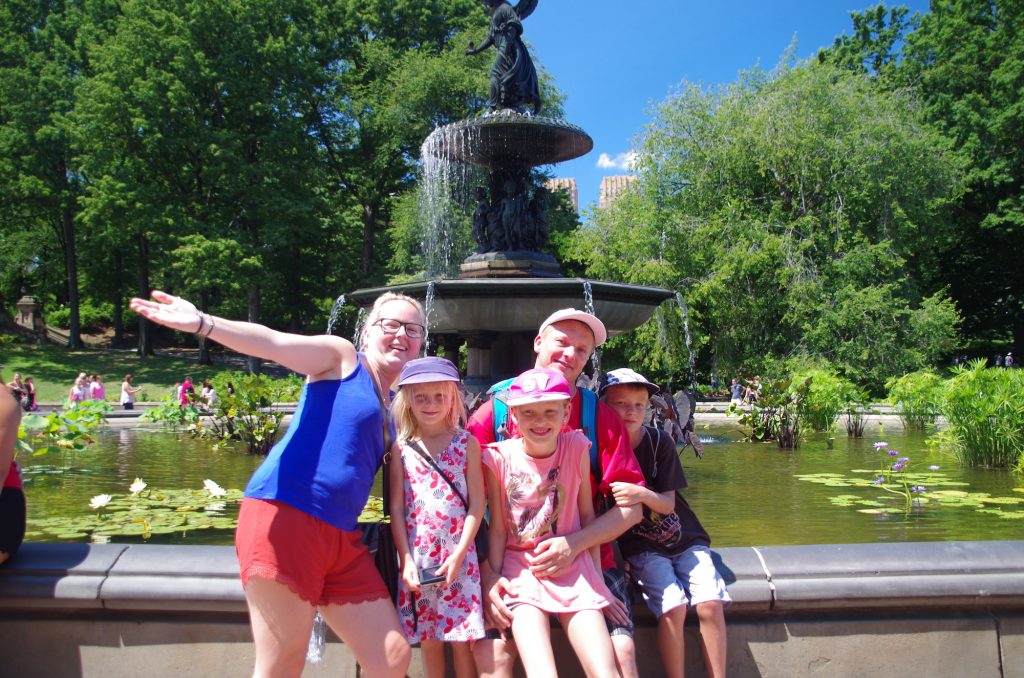 Mit Oli, Eurem private New York City auf Deutsch Guide, auf Familien Tour im Central Park